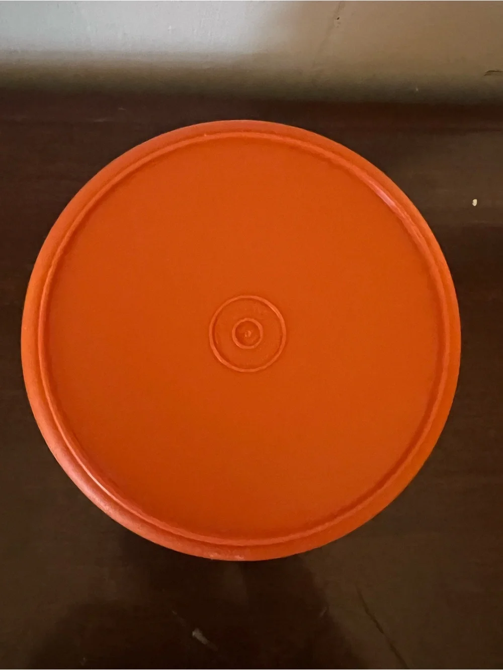 Vintage Tupperware 1337-16 1336-17 Orange Seal N Serve Bowl with Lid